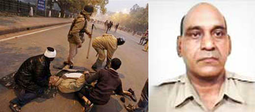 Delhi Gang rape-Protest- Dec 25-Cop dies